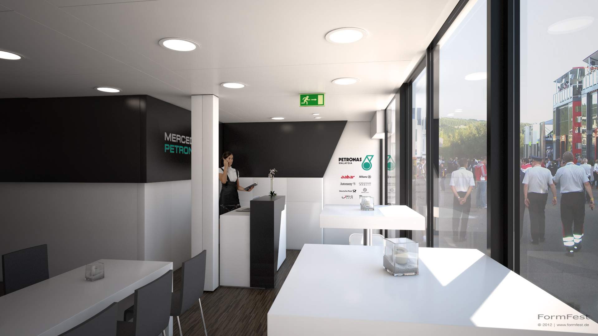 3D-Visualisierung Rendering Mercedes-Benz Motorsport