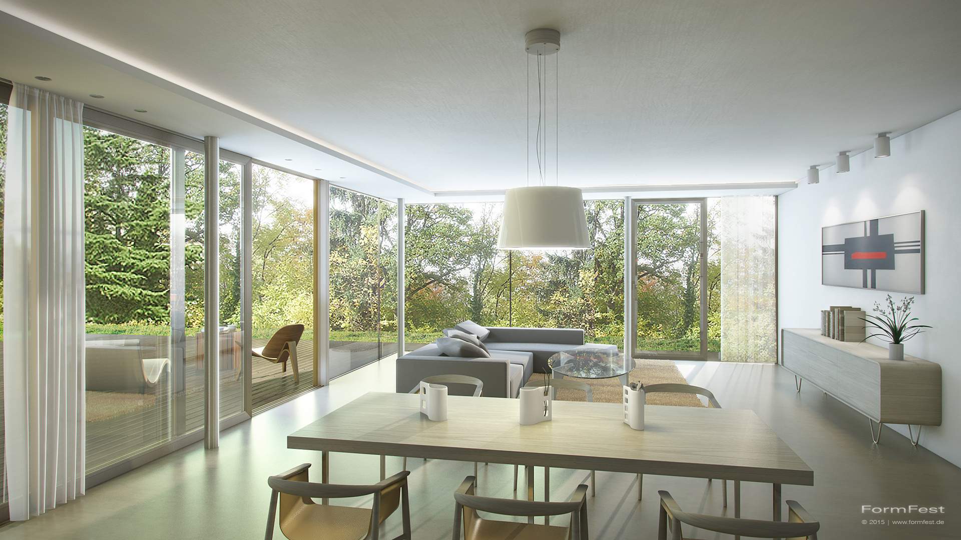 3D Visualisierung Rendering Werkraum-A Sommer