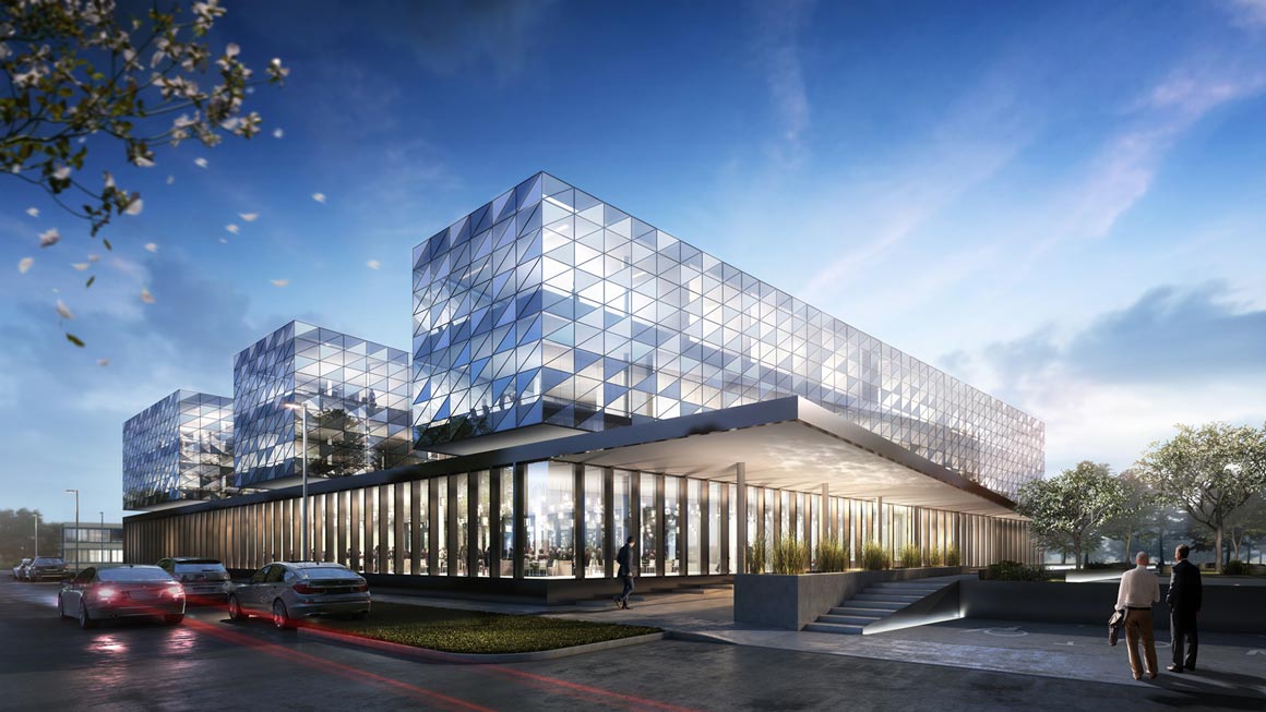 3D Visualisierung Bürogebäude Freiham, Architekturbüro Kalis Innovation GmbH