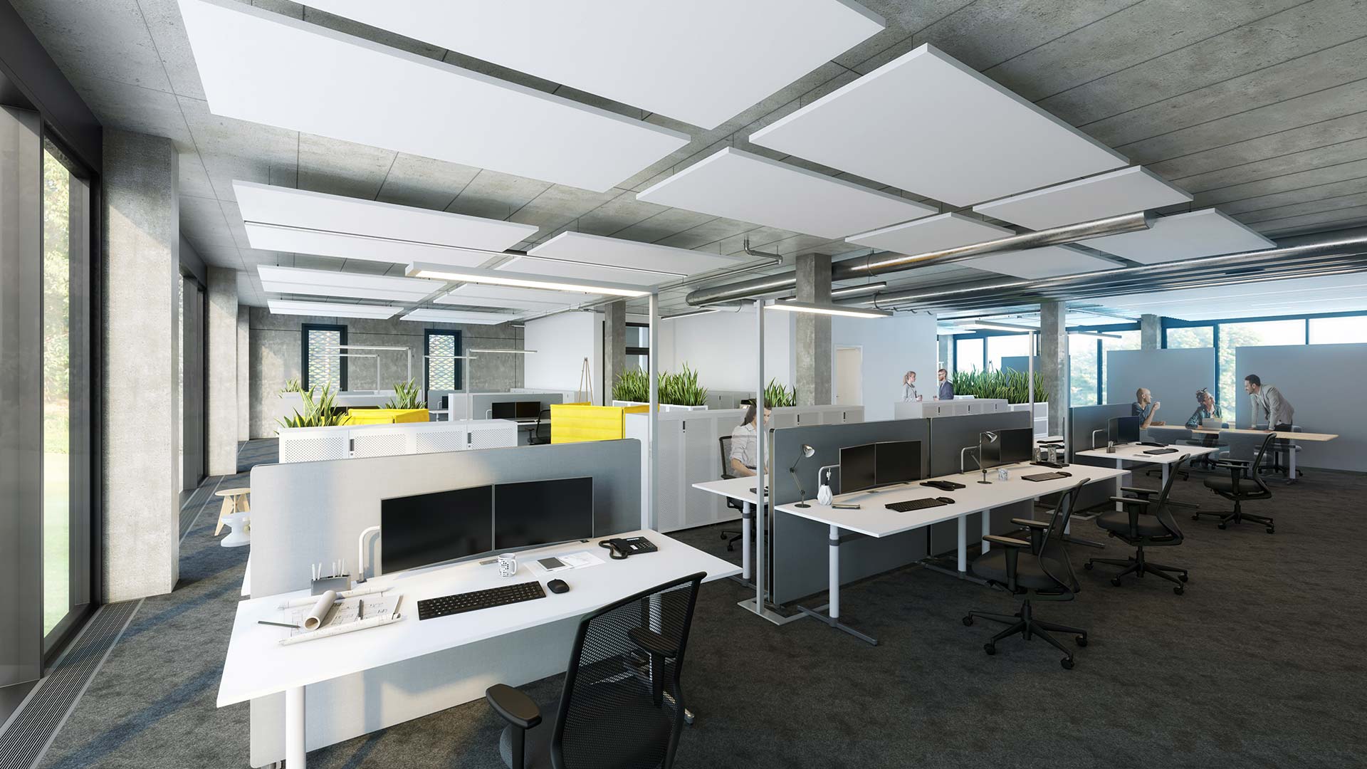 Innenraum 3D, Visualisierung ,Kalis, Wiess